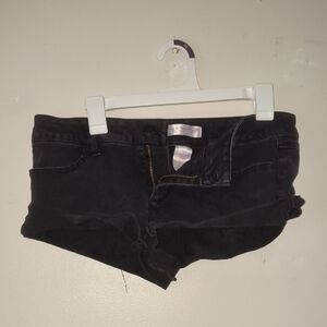 No Boundaries Charcoal Denim Shorts